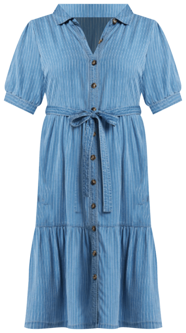 Plus Size Kate Elbow Ruffle Sleeve Dress