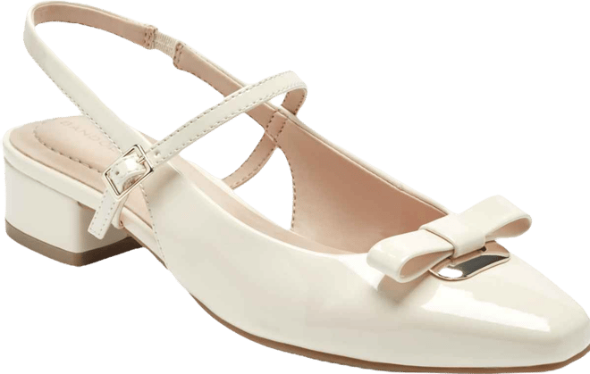Women's Adana Bow Slingback Block Heel Pumps