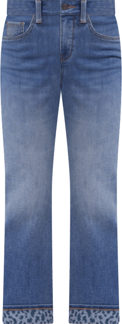 Women's Marilyn Straight Ankle Jeans with Printed Cuffs