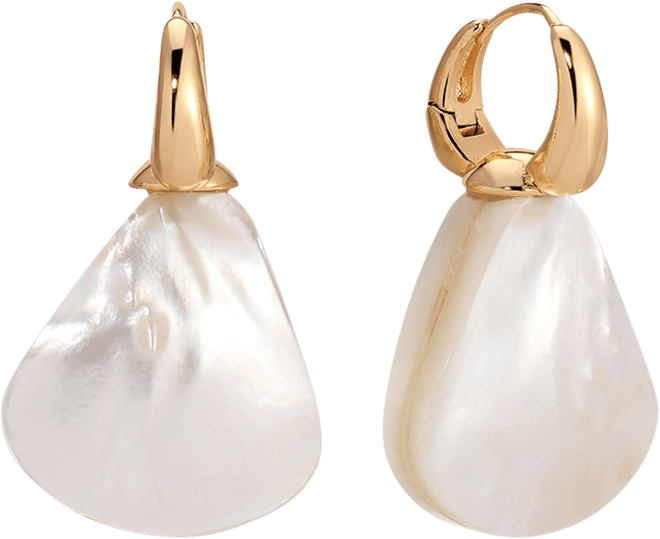 Sun-Kissed Mother of Pearl Drop Earrings