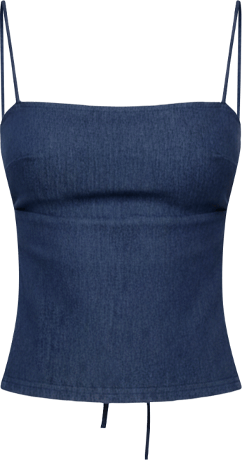 Women's Conley Backless Denim Top