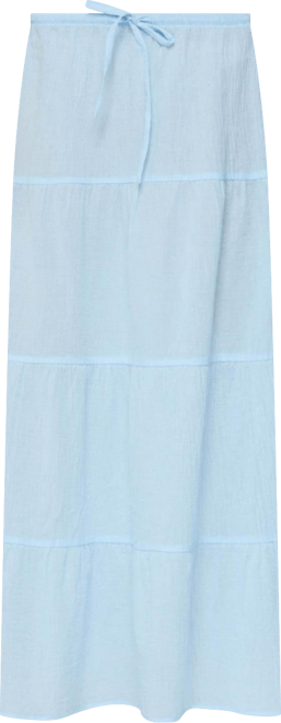 Women's Kaila Cotton Tiered Maxi Skirt