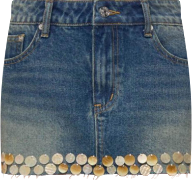 Women's Shaina Iridescent Denim Mini Skirt