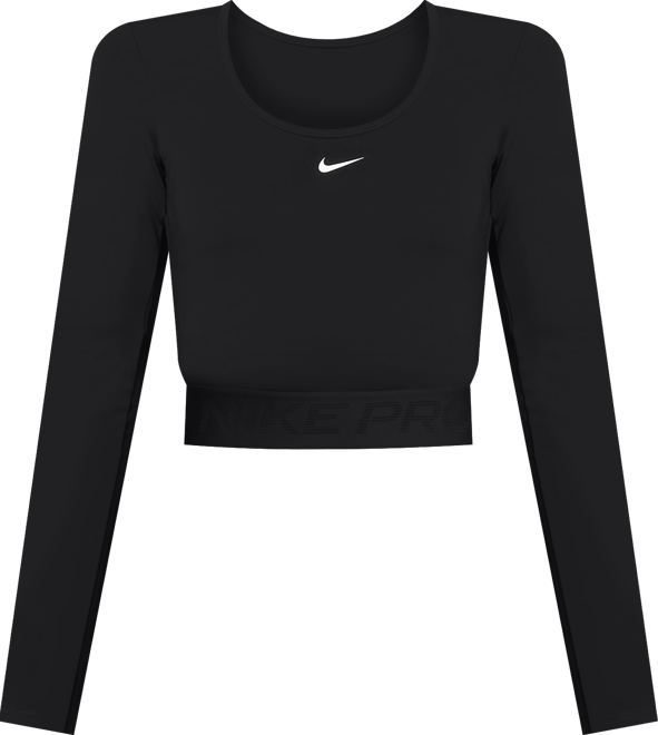 Nike Pro Women's Dri-FIT Cropped Long-Sleeve Top