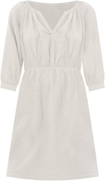 Women's Organic Cotton Coastal Double Gauze Peasant Dress