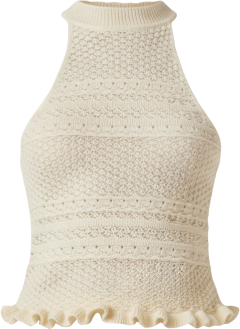 Women's Knit Pointelle Racerback Top