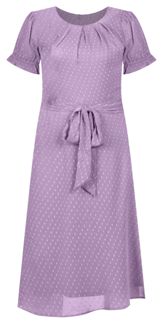 ワンピース PATBO Women Mid Skirts VEL30750US LILAC PINK Pontee One Shoulder Pleated Midi Dress - Orchid - Petal