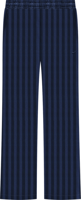 Nike Sportswear กางเกงวอร์มขายาวเอวปานกลางทรงหลวมผ้าแจ็คการ์ดลายทางผู้หญิง