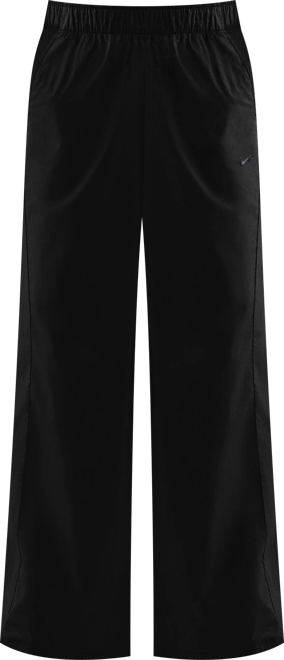 Nike Sportswear Chill Poplin กางเกงขายาวเอวสูงทรงหลวมเปิดชายผู้หญิง