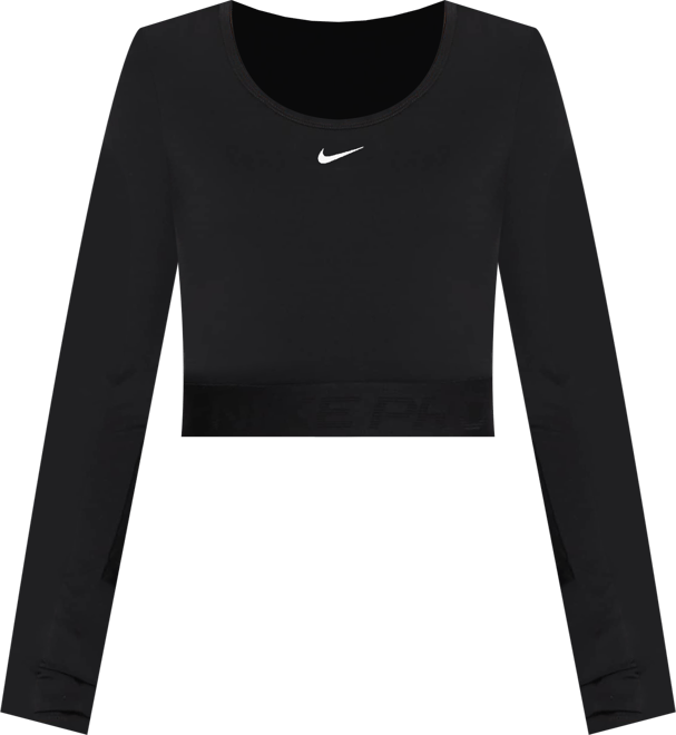 ナイキ プロ ウィメンズ Dri-FIT クロップド ロングスリーブ トップ