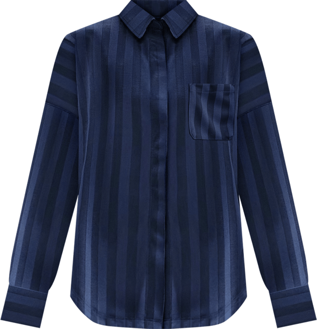 Nike Sportswear Women's Oversized Jacquard Striped Button-Down Shirt