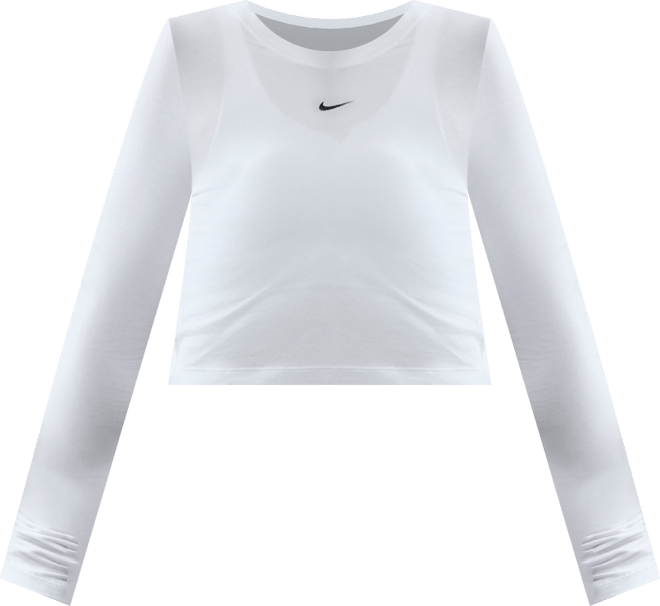 Nike Sportswear Chill Knit Dar Kesimli Uzun Kollu Crop Kadın Üstü