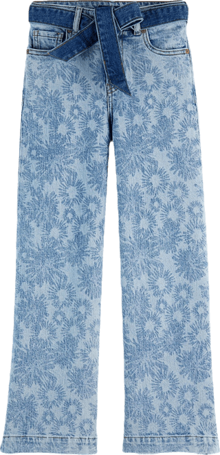 Little and Big Girls The Wave Wide Leg Jeans