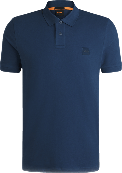 Boss by  Men's Slim-Fit Stretch-Cotton Logo Patch Polo Shirt