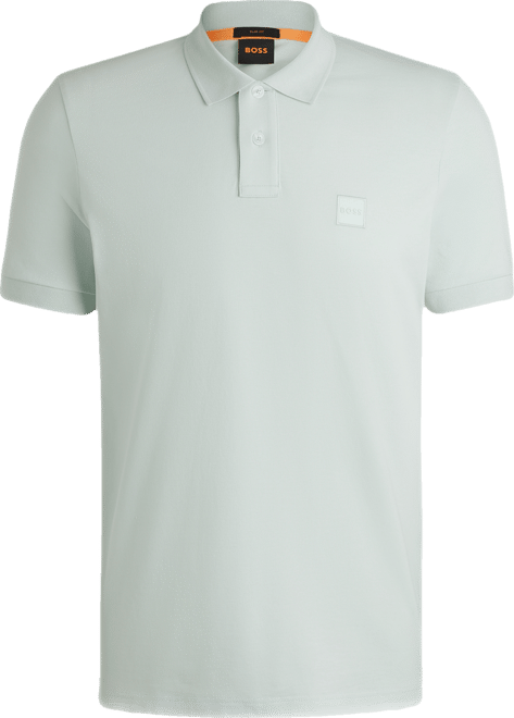 Boss by  Men's Slim-Fit Stretch-Cotton Logo Patch Polo Shirt