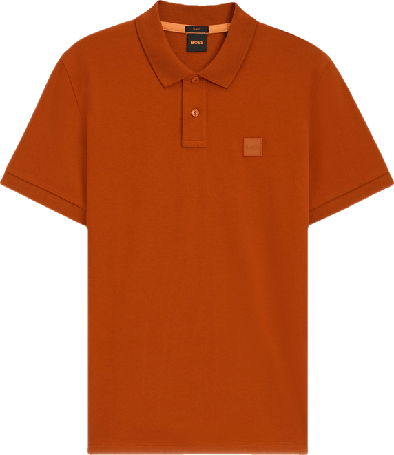 Boss by  Men's Slim-Fit Stretch-Cotton Logo Patch Polo Shirt