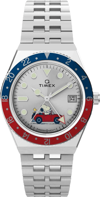 Men's Quartz Analog Silver-Tone Stainless Steel Watch, 38mm