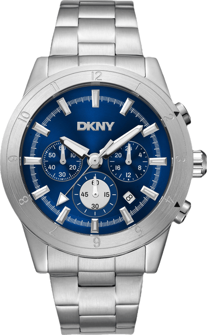 Men's Bryant Park Chronograph Stainless Steel Bracelet Watch, 44mm