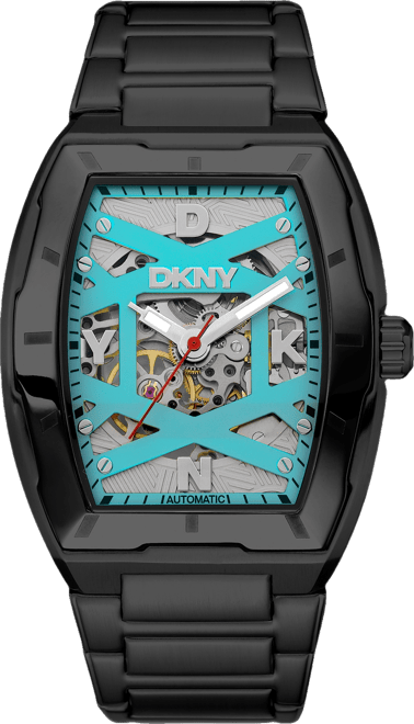 Men's Urban Automatic Black Stainless Steel Bracelet Watch, 51mm