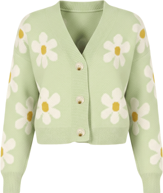 Womens Daisy Cardigan Sweater