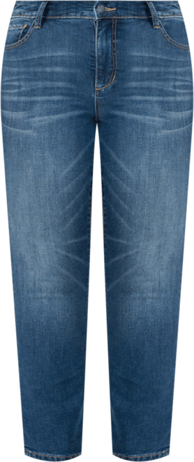 Plus Size High Rise Ankle Skinny Jeans