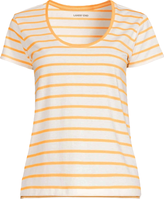 Women's Supima Cotton Tall Short Sleeve Scoop Neck Tee