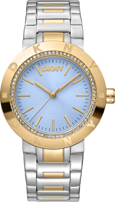 Women's Eastside Logo Light Blue Dial Gold Two-Tone Stainless Steel Bracelet Watch 36mm