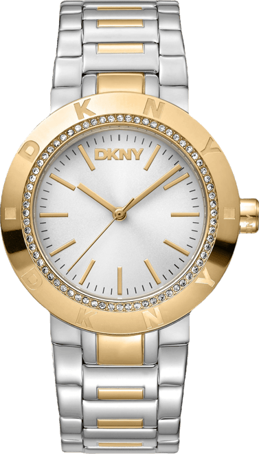 Women's Eastside Logo Silver Dial Gold Two-Tone Stainless Steel Bracelet Watch 36mm