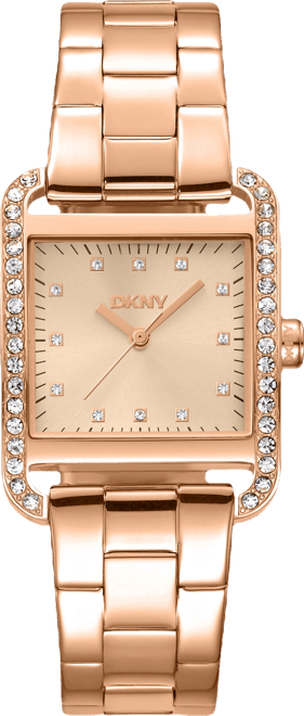 Women's City Midi Rose Gold Dial Rose Gold-Tone Stainless Steel Bracelet Watch 27x34.5mm