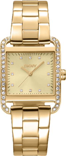 Women's City Glitz Gold-Tone Stainless Steel Bracelet Watch, 35mm