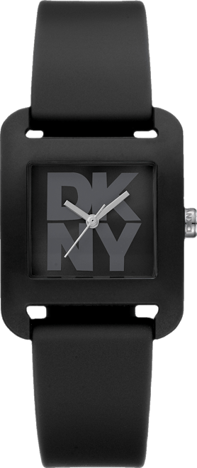 Women's City Black Silicone Strap Watch, 37mm
