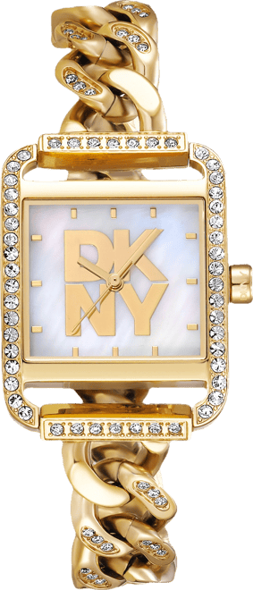 Women's City Glitz Gold-Tone Stainless Steel Bracelet Watch, 35mm