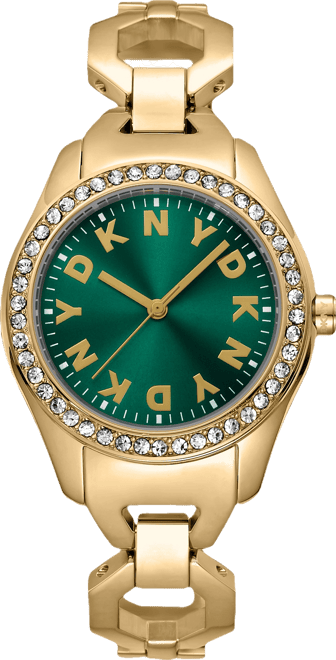 Women's Astoria Midi Glitz Gold-Tone Stainless Steel Bracelet Watch, 33mm