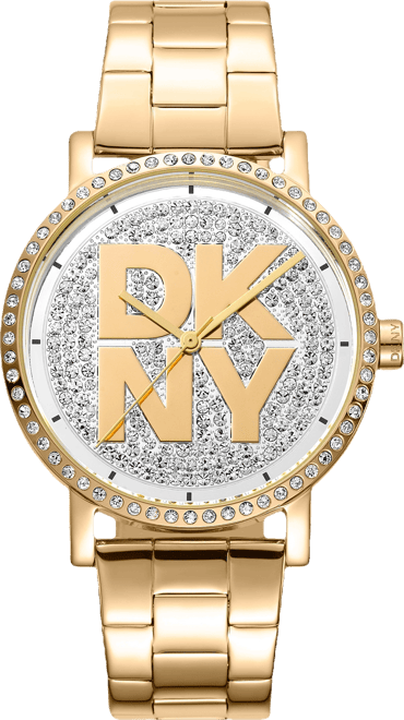 Women's Soho Logo Gold-Tone Stainless Steel Bracelet Watch, 36mm