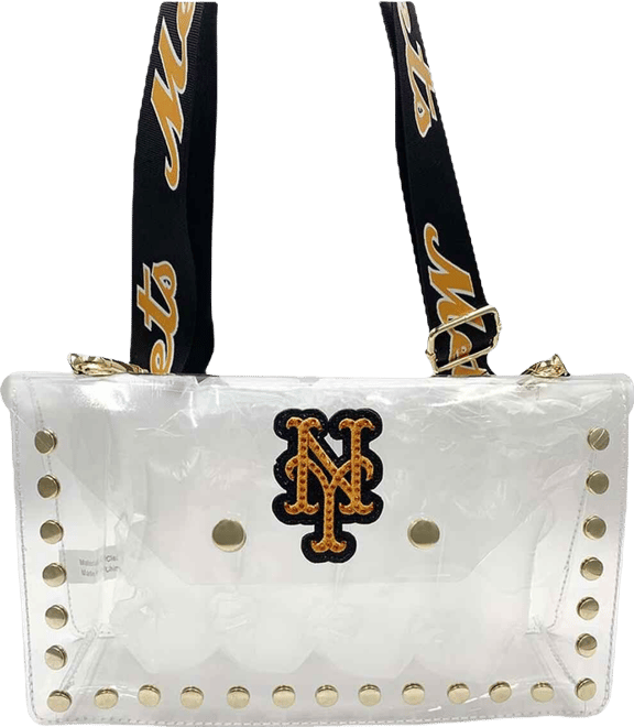 Women's New York Mets Crystal Clear Envelope Crossbody Bag