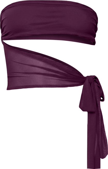 Women's Amaro Strapless Side Tie Cut Out Top