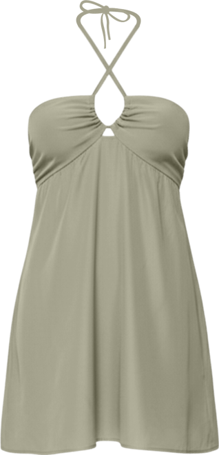 Women's Anetta Keyhole Halter Mini Dress