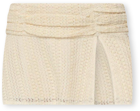 Women's Anja Textured Ruched Mini Skirt