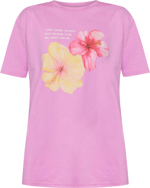 Womens Fleur Hibiscus Graphic T Shirt