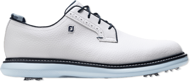 FootJoy Traditions Blucher Golf Shoes White/Sky Blue/Camo 57972