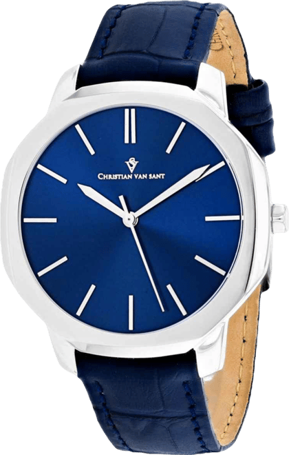 Men's Octavius Slim Blue Dial Watch
