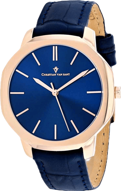 Men's Octavius Slim Blue Dial Watch