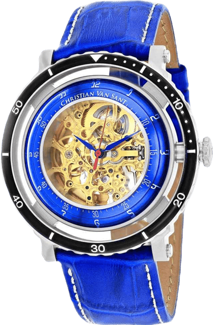 Men's Dome Gold Dial Watch