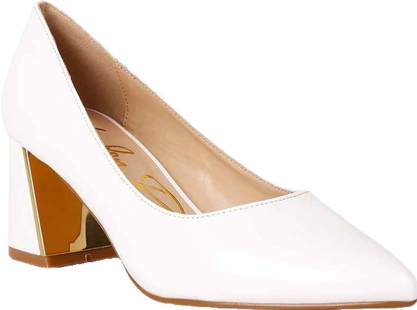Zaila Metallic Accent Block Heel Pumps Women
