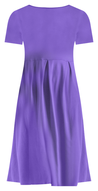 Petite Midi Dress with Short Sleeves and Pocket Detail