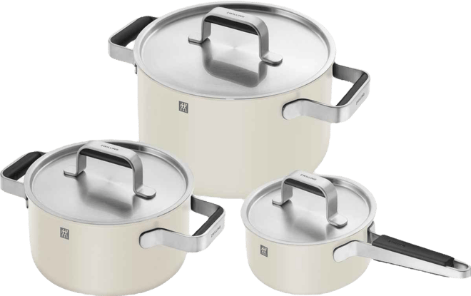 Pure Stainless Steel 6-Piece Pot Set