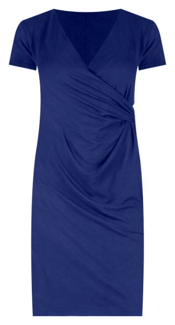 Petite Short Sleeve Knee Length Dress