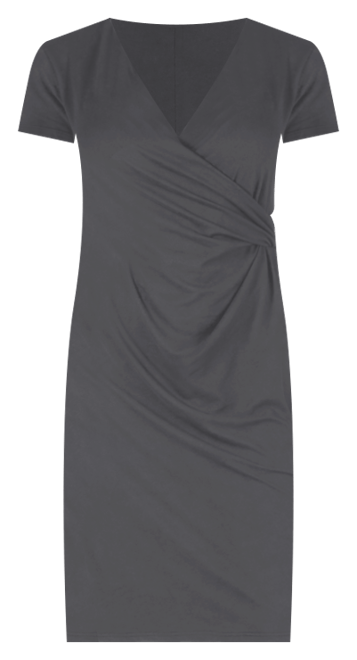 Petite Short Sleeve Knee Length Dress