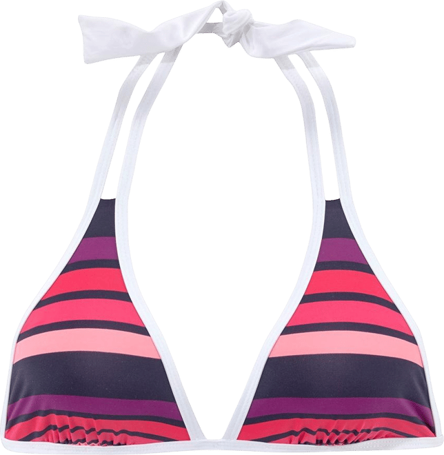 Women's Striped Triangle Bikini Swimsuit Top Bra Sizing