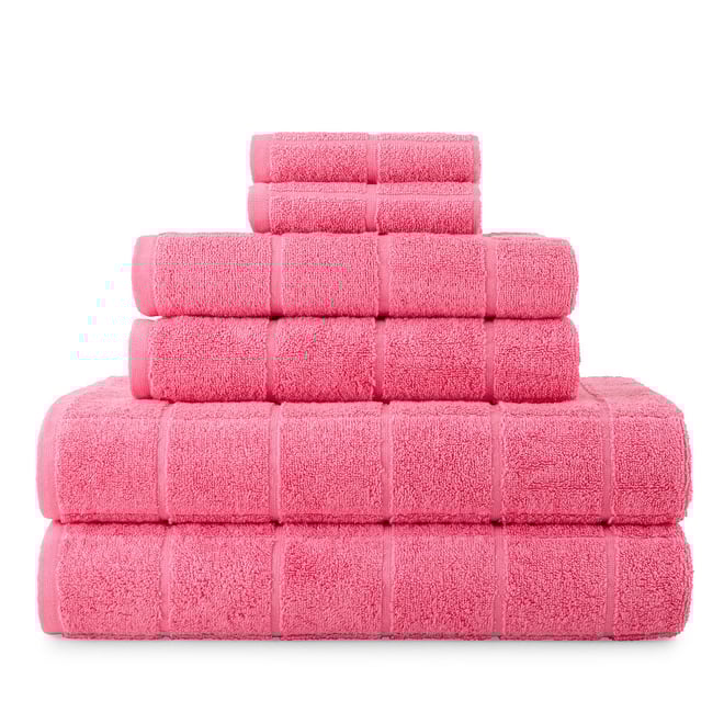 Home Expressions Grid 6-pc. Bath Towel Set